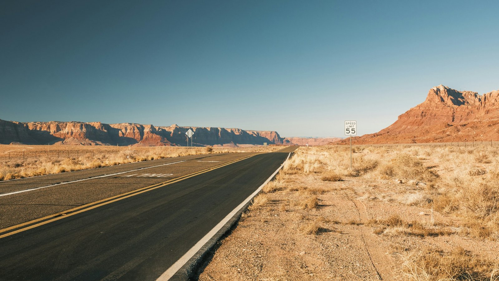 Empty road in northern arizona